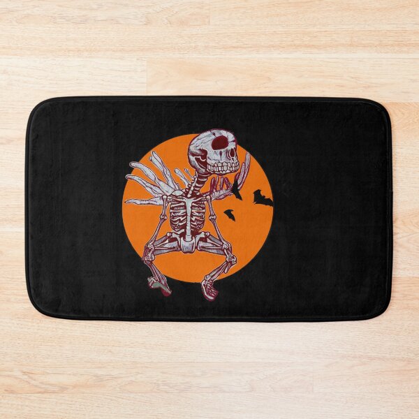 Item preview, Rocker Skeleton Dancing Orange designed and sold by joanaoberg.