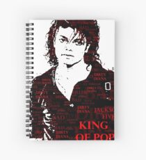 Michael Jackson Tribute Spiral Notebook