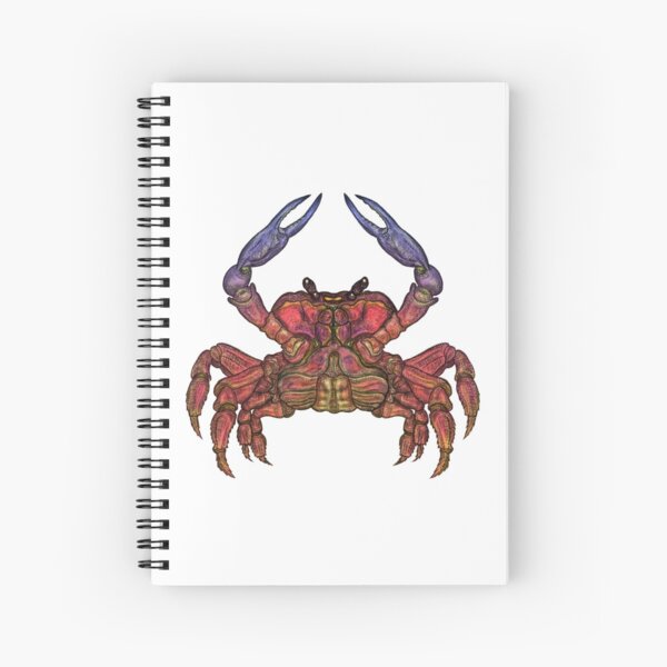 Colorful Crab Spiral Notebook