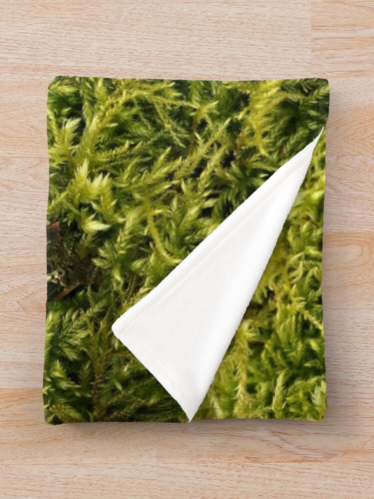 Green Moss Texture Throw Blanket for Sale by pinkal