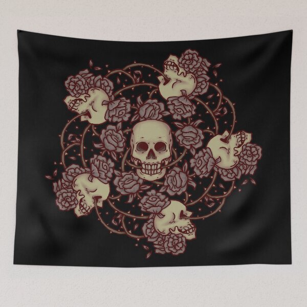 Item preview, Withered Skulls and Roses designed and sold by porcupineslug.
