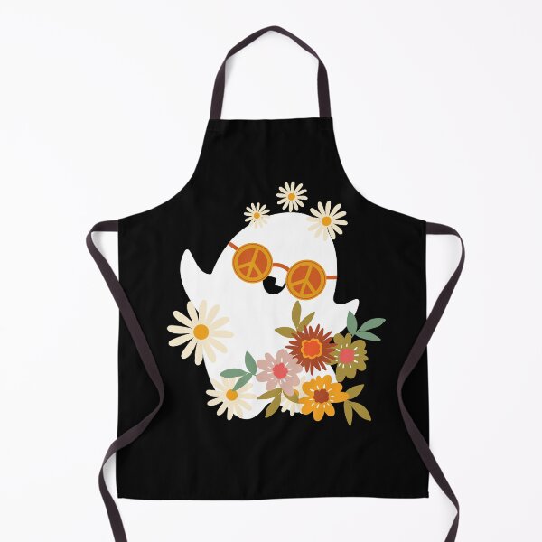 Item preview, halloween hippie ghost ghost flowers peace peace designed and sold by badbug.