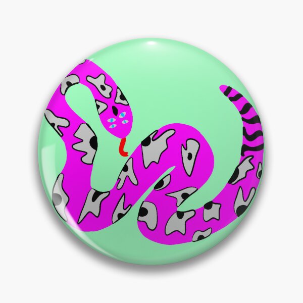 Artikelvorschau, Neonrosa trendiges Schlangendesign entworfen und verkauft von theprintedclub.