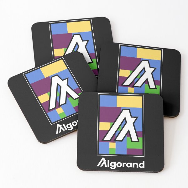 Item preview, Algorand ALGO Crypto Altcoin - Colourful Blocks designed and sold by CryptoMoods.