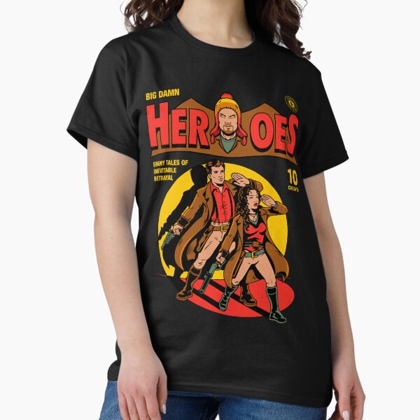 Vista previa del artículo con la obra «Heroes Comic», diseñado y vendido por harebrained.