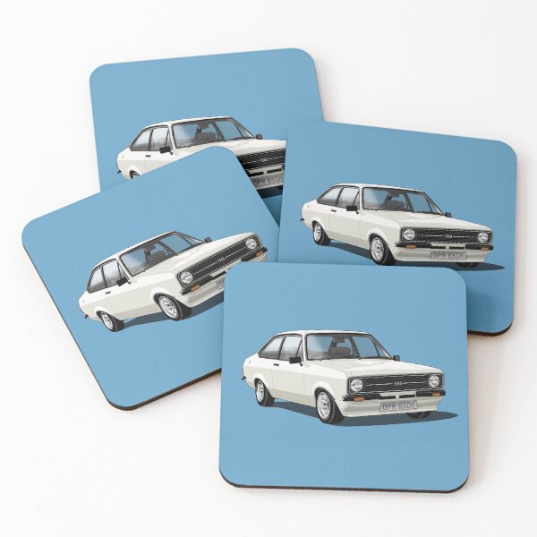 Item preview, Ford Escort Mk 2 in white designed and sold by candc-retro.