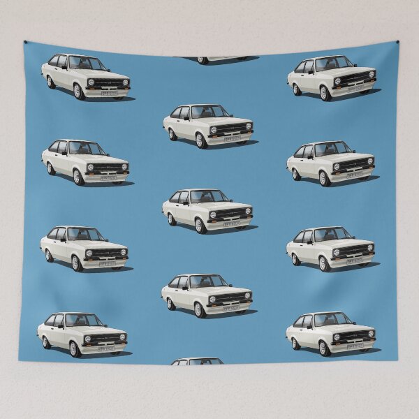 Item preview, Ford Escort Mk 2 in white designed and sold by candc-retro.