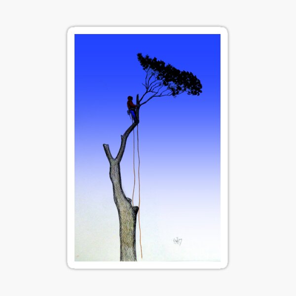 Arborist Tree Surgeon Geschenk vorliegenden Kettensäge Sticker