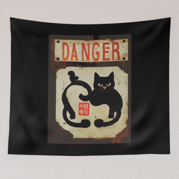 Item preview, Beware Of Cats warning sign #3 designed and sold by Åveline Dvorak.