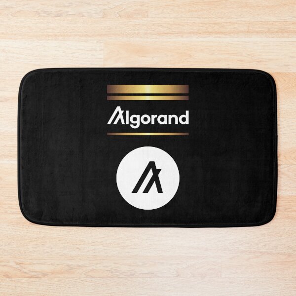 Item preview, Algorand ALGO Crypto Altcoin - Gold Lines Classic White Logo designed and sold by CryptoMoods.