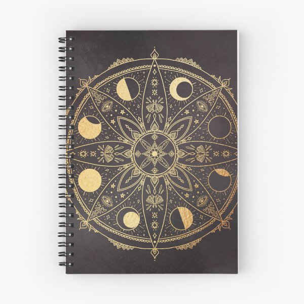 Item preview, Golden Moon Phases Mandala designed and sold by pinapurri.