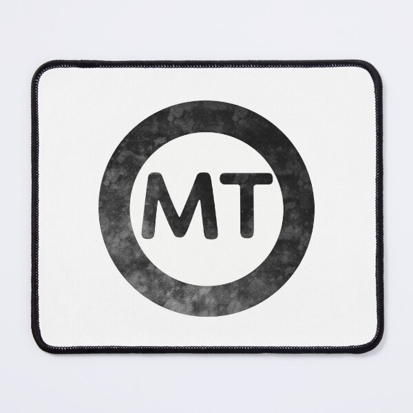Item preview, Montana MT distressed black and white circle designed and sold by Krista Robertson.