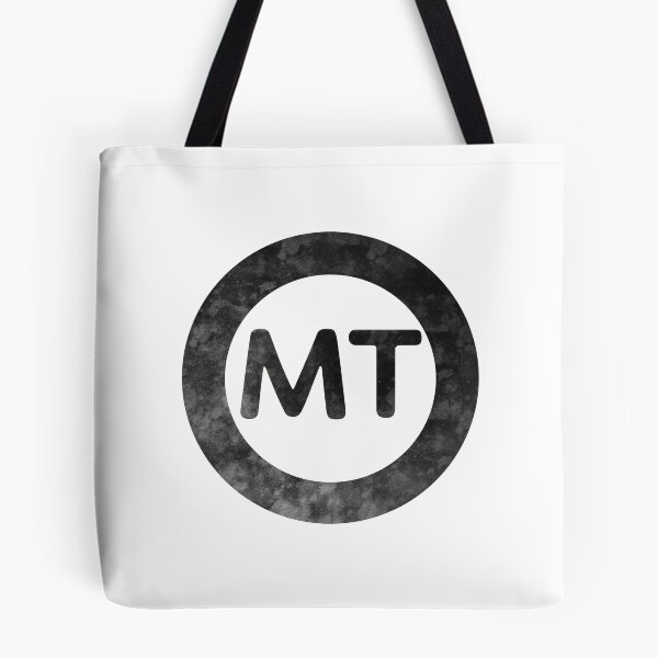 Item preview, Montana MT distressed black and white circle designed and sold by Krista Robertson.