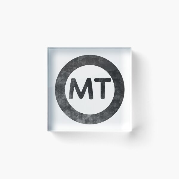 Item preview, Montana MT distressed black and white circle designed and sold by Krista Robertson.