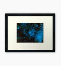 Deep Blue Space Framed Print