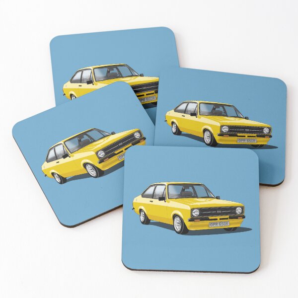 Item preview, Ford Escort Mk 2 in yellow designed and sold by candc-retro.