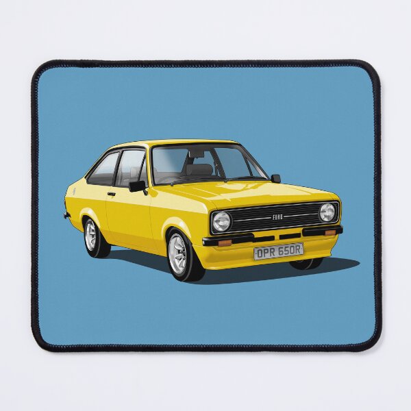 Item preview, Ford Escort Mk 2 in yellow designed and sold by candc-retro.