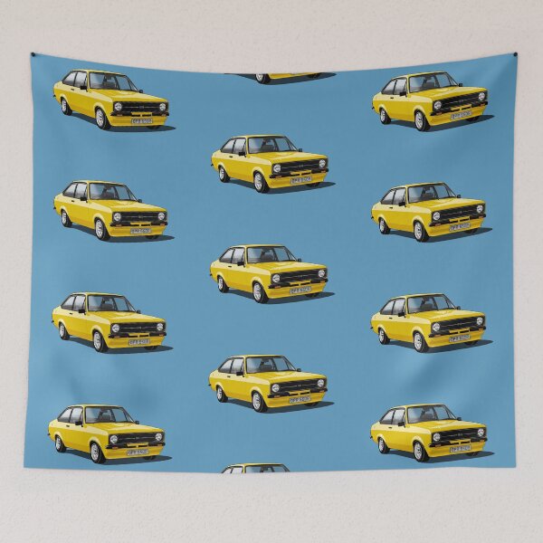 Item preview, Ford Escort Mk 2 in yellow designed and sold by candc-retro.