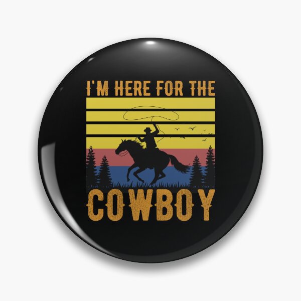 Item preview, I'm Here For The Cowboy Retro Vintage Cowboy Riding Horse Western Country designed and sold by BELASKRI STORE.