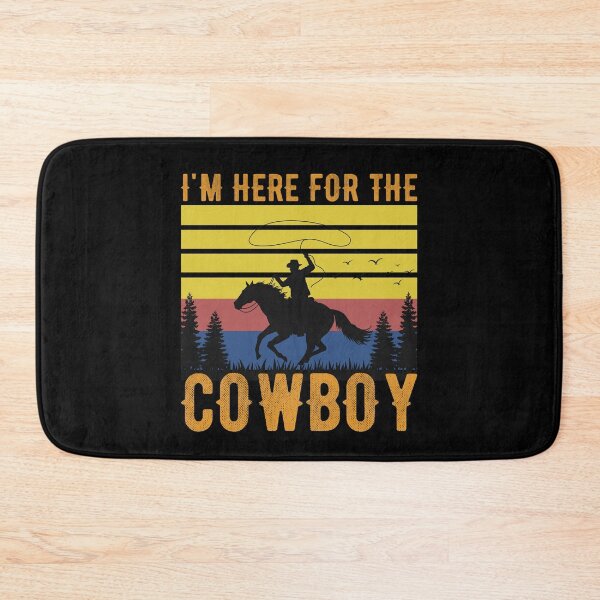 Item preview, I'm Here For The Cowboy Retro Vintage Cowboy Riding Horse Western Country designed and sold by BELASKRI STORE.