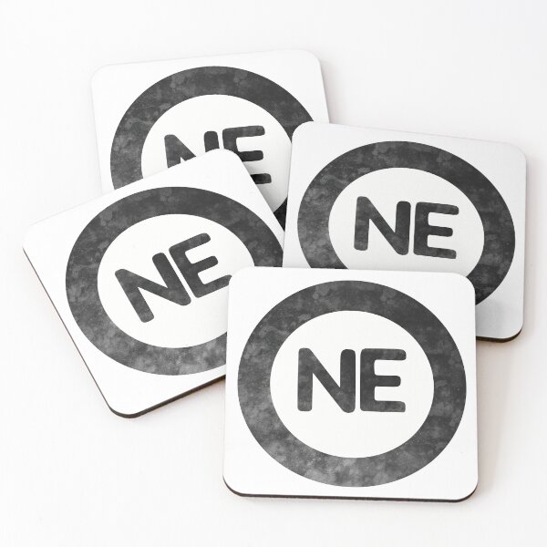 Item preview, Nebraska NE distressed black and white circle designed and sold by Krista Robertson.