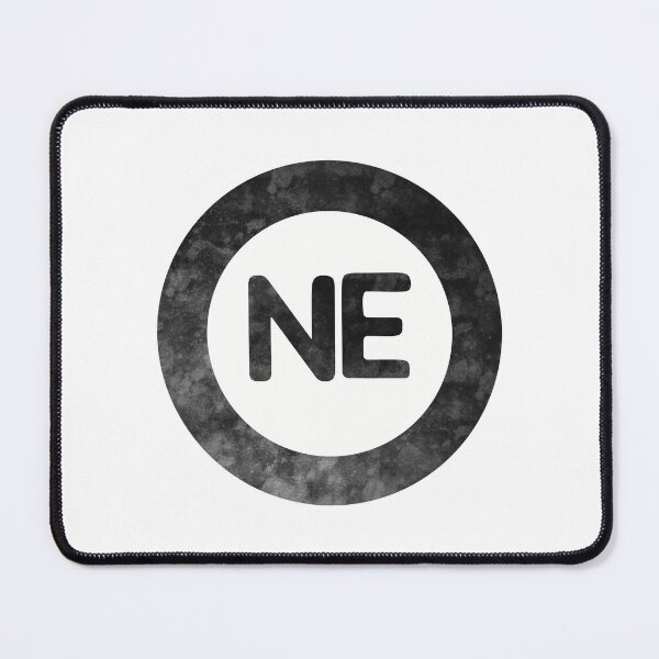 Item preview, Nebraska NE distressed black and white circle designed and sold by Krista Robertson.