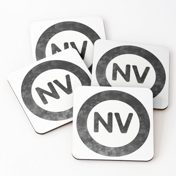 Item preview, Nevada NV distressed black and white circle designed and sold by Krista Robertson.