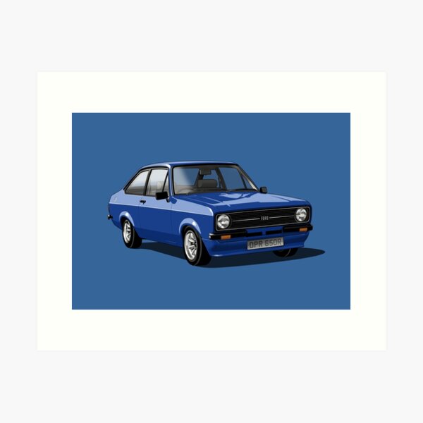Item preview, Ford Escort Mk 2 in royal blue designed and sold by candc-retro.