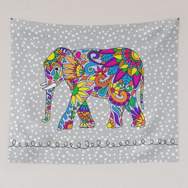 Item preview, Tribal Elephant designed and sold by Corey Paige Designs.
