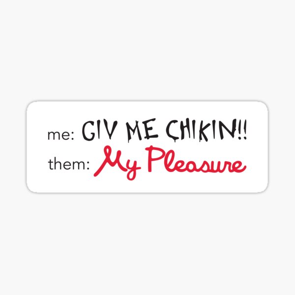 My Pleasure Sticker