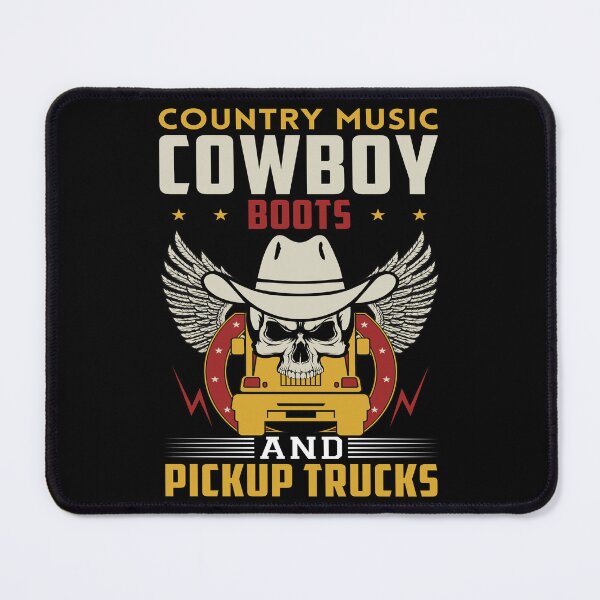Item preview, Country Music Funny and Cool Cowboy Boots Pickup Truck Saying designed and sold by BELASKRI STORE.