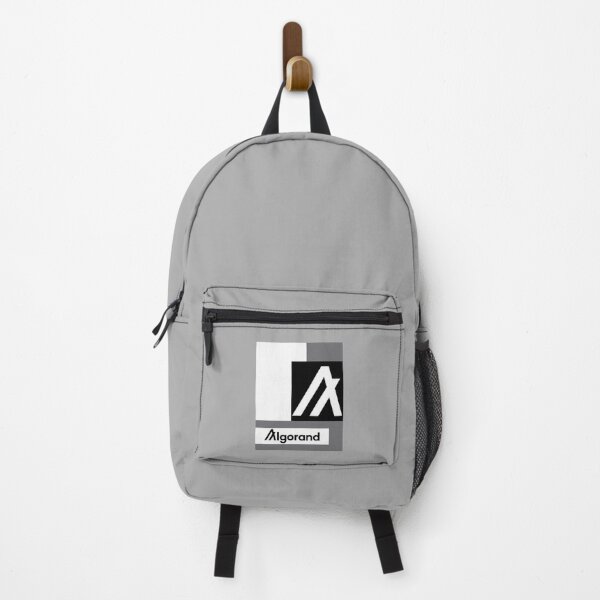 Item preview, Algorand ALGO Crypto Altcoin - Grey-White Geometric Design designed and sold by CryptoMoods.