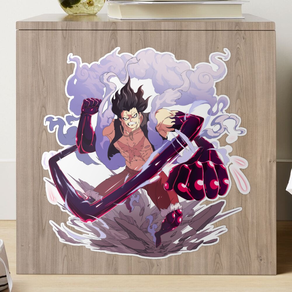 This is Luffy in gear 4 (Snakeman) Sticker for Sale by Gliphel