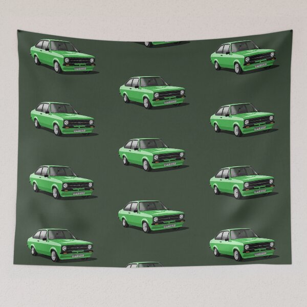 Item preview, Ford Escort Mk 2 in green designed and sold by candc-retro.