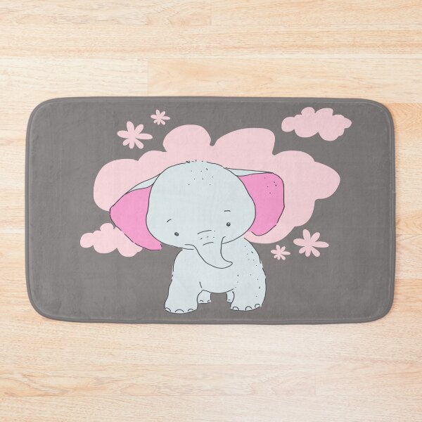 Item preview, New Member Of Our Herd - Cute Cartoon Baby Elephant - Pink designed and sold by LMcDs.