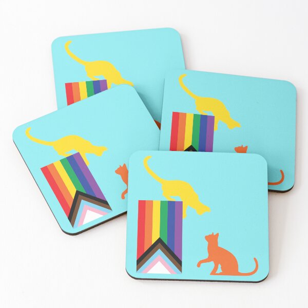Artikelvorschau, All Inclusive Rainbow Flag mit Katzen, BLM Philadelphia Rainbow Flag entworfen und verkauft von NobizArtwerkz.