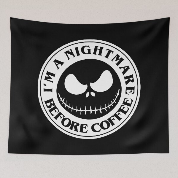 Item preview, I am a Nightmare Before Coffee - Halloween Funny Coffee scary spooky costume pumpkin designed and sold by The Patootoos.