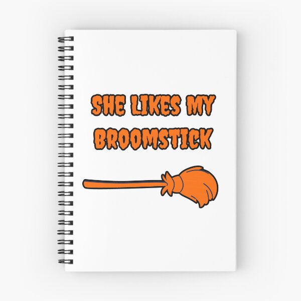 Item preview, She Likes My Broomstick- Funny Halloween Saying Design designed and sold by hinajehan.