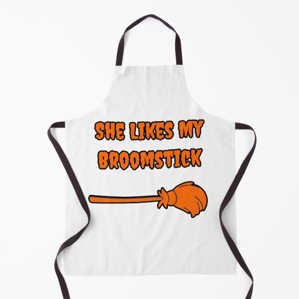 Item preview, She Likes My Broomstick- Funny Halloween Saying Design designed and sold by hinajehan.