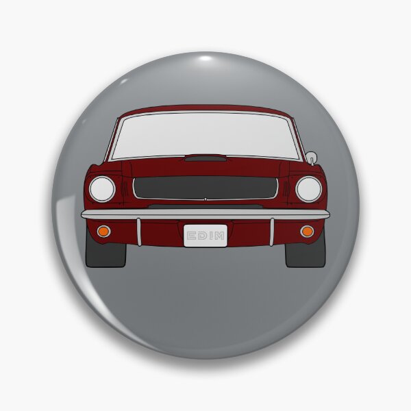 Item preview, Ford Mustang Shelby GT350 1964-1966 vintage burgundy color designed and sold by EdimDesign.
