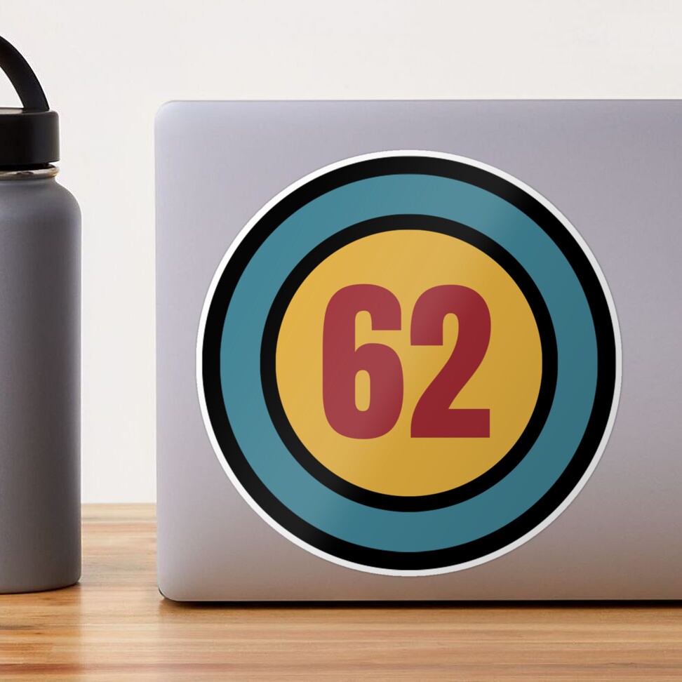 The Number 62 sixty two sixty second 62nd