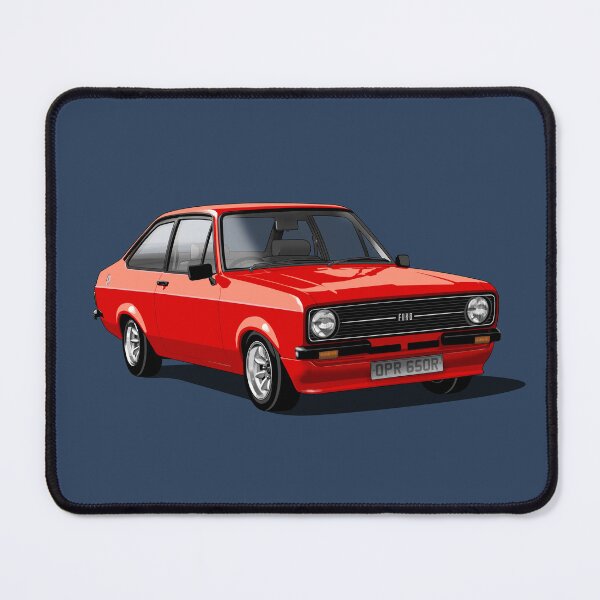 Item preview, Ford Escort Mk 2 in red designed and sold by candc-retro.