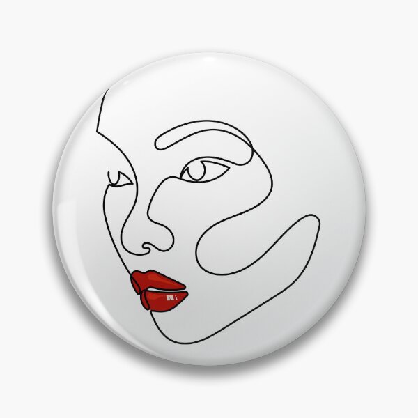 Item preview, Red | One Line Drawing | One Line Art | Minimal | Minimalist designed and sold by One-Line-Artist.
