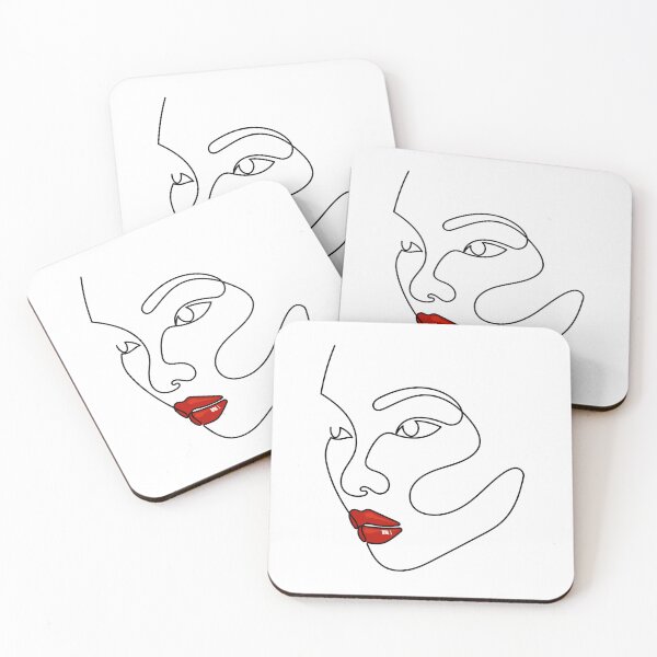 Item preview, Red | One Line Drawing | One Line Art | Minimal | Minimalist designed and sold by One-Line-Artist.