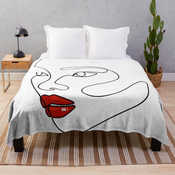 Item preview, Red | One Line Drawing | One Line Art | Minimal | Minimalist designed and sold by One-Line-Artist.