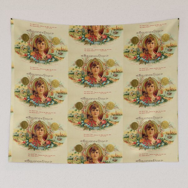 Item preview, Cigar label, vintage antique from 1800s, Havana Rose designed and sold by Jillyanne Downs.