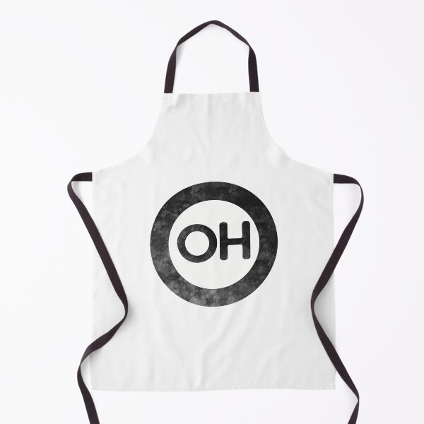 Item preview, Ohio OH distressed black and white circle designed and sold by Krista Robertson.