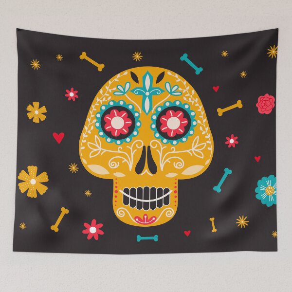 Item preview, Dia de los muertes skull. Mexican Day of the Dead.  designed and sold by CoCoArt-Ua.
