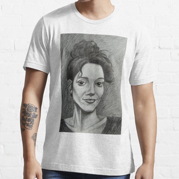 Portrait of an unknown woman. Pencil on 29.7x42cm paper. Essential T-Shirt  for Sale by Ronan Crowley