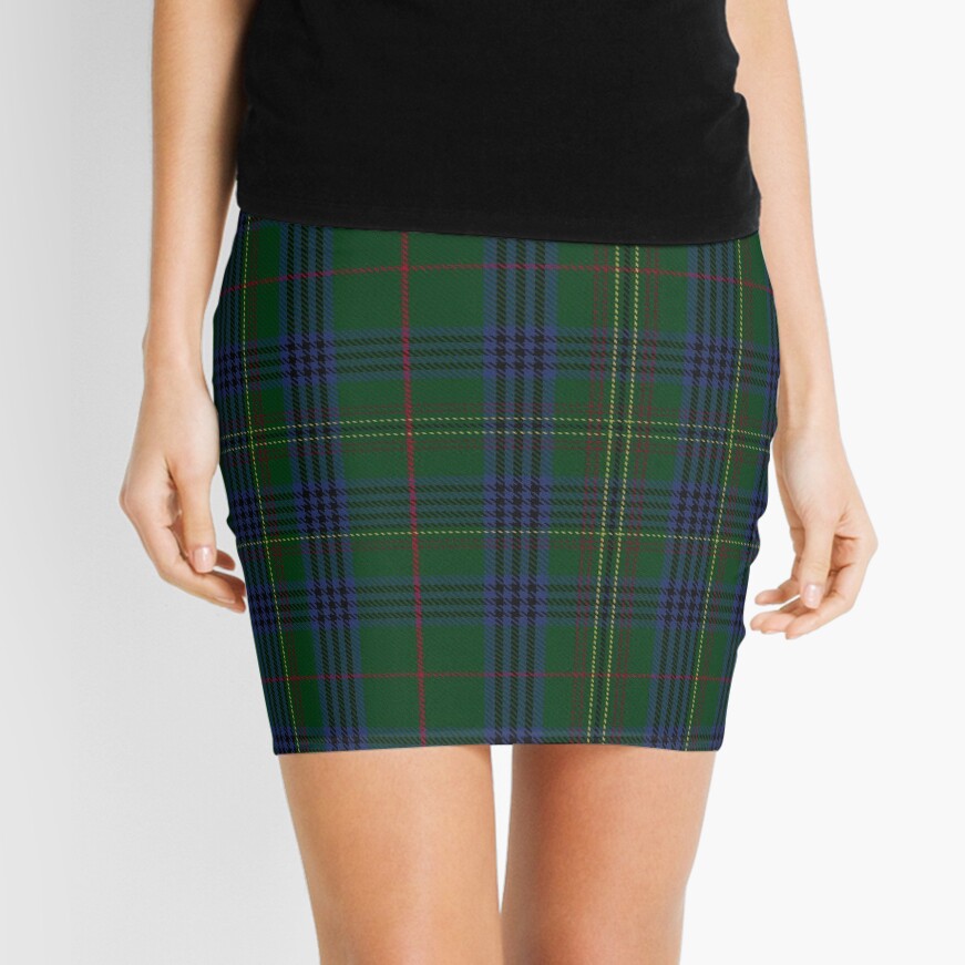 "Classic Kennedy Clan Tartan Plaid Pattern" Mini Skirt for Sale by